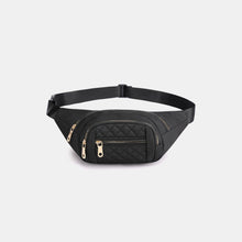 Zenana Quilted Multi Pocket Waist Belt Bag**