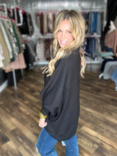 Black Elevated Cocoon Style Cardigan *FINAL SALE*