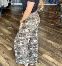 Cello Camo High Rise Wide Leg Jeans