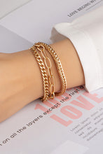 3 Row Mixed Chunky Chain Bracelet