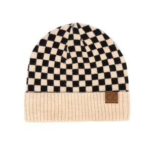 CC Check Pattern Beanie