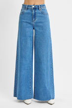 Risen High Rise Wide Wide Leg Denim Jeans