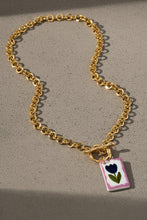 Artisan Bloom Toggle Necklace Ceramic Flower