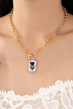 Artisan Bloom Toggle Necklace Ceramic Flower