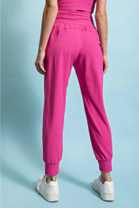 Flamingo Pink Butter Soft Joggers with Pockets