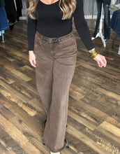 Mica Antique Bronze High Rise Wide Leg Vintage Wash Denim Jeans