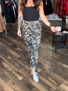 Mica Camo High Rise Soft Denim Jogger