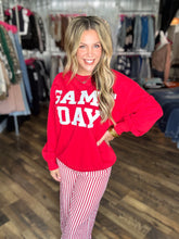 Red Varsity Game Day Lightweight Sweatshirt *FINAL SALE*