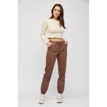 Mica Cocoa High Rise Soft Denim Jogger