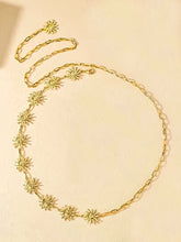 Gold Boho Sun Decor Waist Chain