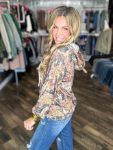 Camo Ribbed Hooded Top *FINAL SALE*