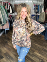 Camo Ribbed Hooded Top *FINAL SALE*