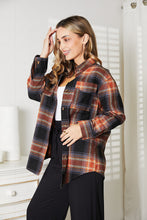 Plaid Dropped Shoulder Shirt**