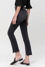 Flying Monkey Black High Rise Crop Slim Straight Denim Jeans