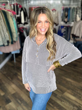 Black and White Ribbed Hooded Top