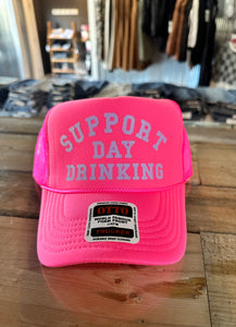 Support Day Drinking Pink - Trucker Hat