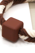 5 piece two tone braided hair ties