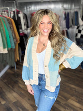 Blue Checkered Cardigan