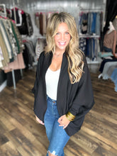 Black Elevated Cocoon Style Cardigan *FINAL SALE*