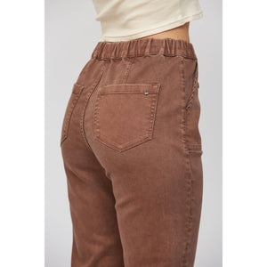 Mica Cocoa High Rise Soft Denim Jogger