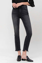 Flying Monkey Black High Rise Crop Slim Straight Denim Jeans