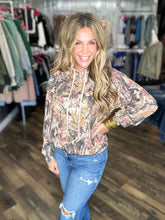 Camo Ribbed Hooded Top *FINAL SALE*