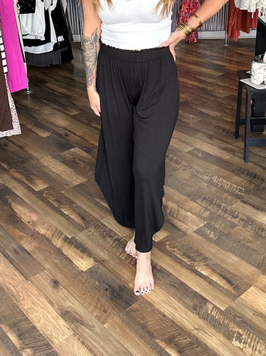 Black Asymmetrical Pants