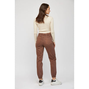 Mica Cocoa High Rise Soft Denim Jogger