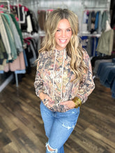 Camo Ribbed Hooded Top *FINAL SALE*