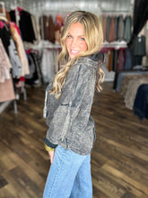 Ashed Black Mineral Wash Twisted Lightweight Hoodie *FINAL SALE*