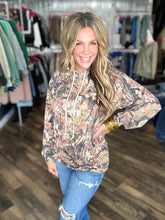 Camo Ribbed Hooded Top *FINAL SALE*