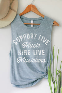 Support Live Music Graphic Tank