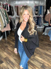 Black Elevated Cocoon Style Cardigan *FINAL SALE*