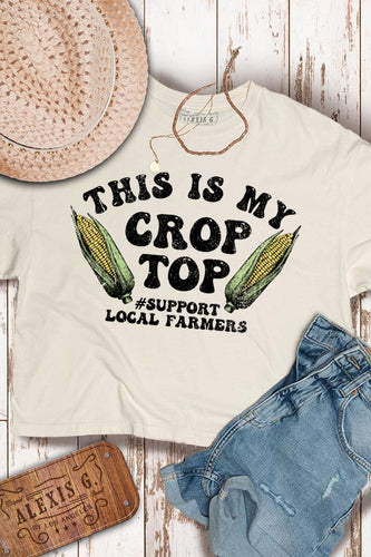 This is My Crop Top Graphic Tee