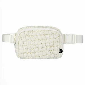 CC Quilted Puffer Belt Bag