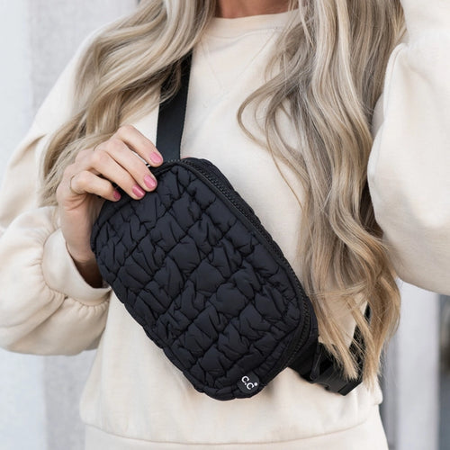 CC Quilted Puffer Belt Bag