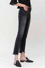 Flying Monkey Black High Rise Crop Slim Straight Denim Jeans