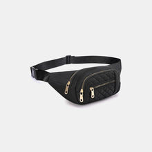 Zenana Quilted Multi Pocket Waist Belt Bag**