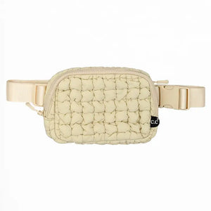 CC Quilted Puffer Belt Bag