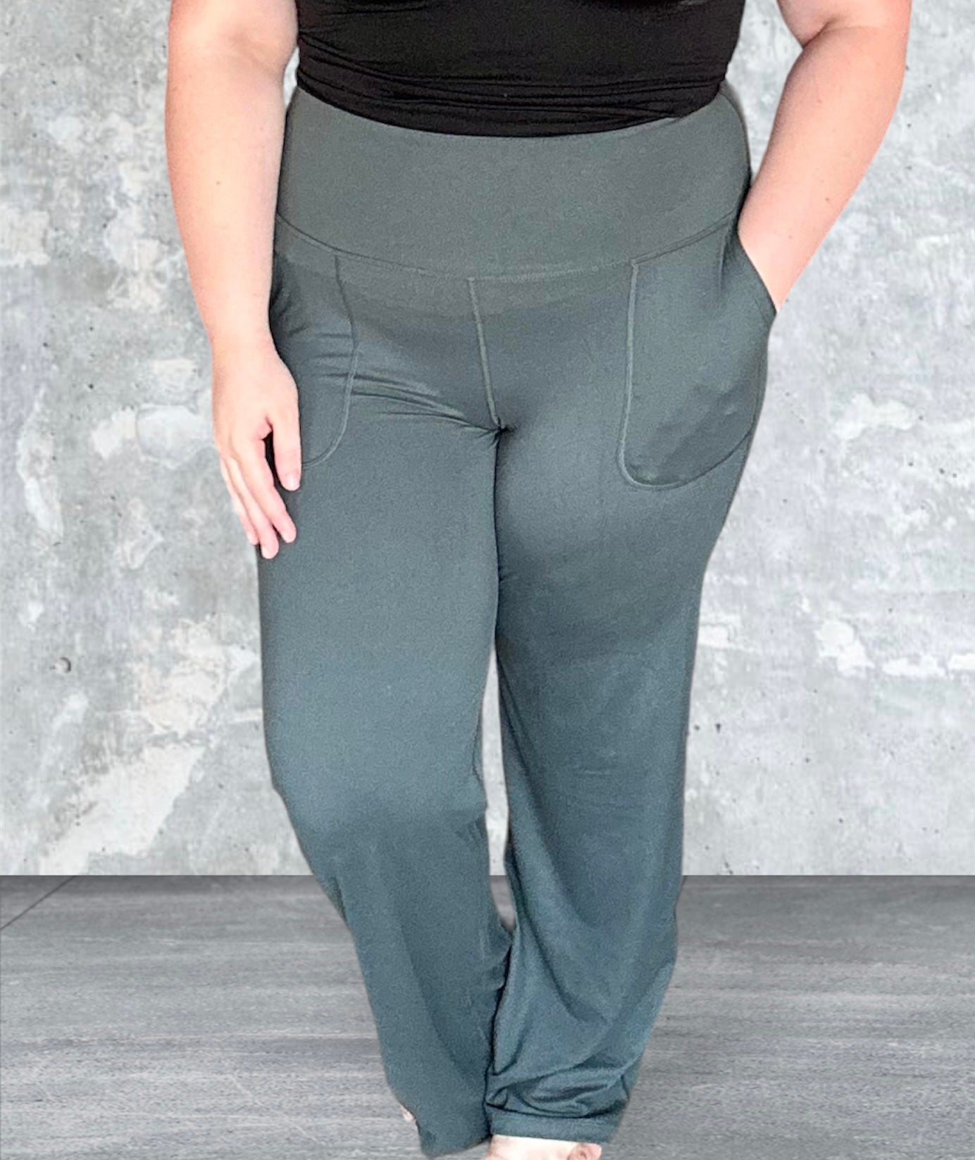 Smoked Spruce Wide Leg Yoga Pants – Style Me Apparel