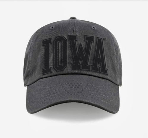Iowa - Black Tonal Varsity Hat