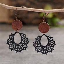 Geometric Cutout Dangle Earrings**