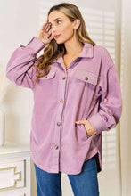 Heimish Cozy Girl Full Size Button Down Shacket**