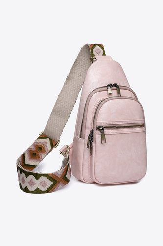 It's Your Time PU Leather Sling Bag**