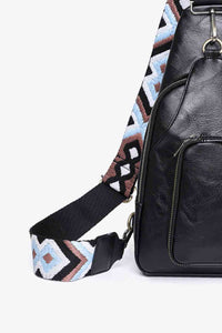 Adored Take A Trip PU Leather Sling Bag**