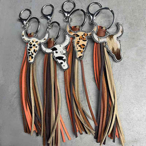 Bull Shape Fringe Key Chain**