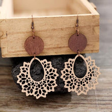 Geometric Cutout Dangle Earrings**