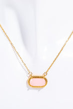 Copper 14K Gold Pleated Pendant Necklace