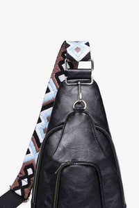 Adored Take A Trip PU Leather Sling Bag**