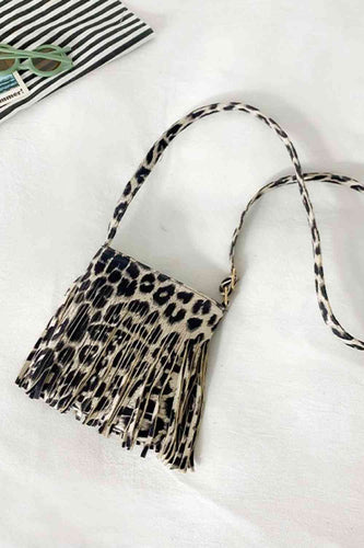 Adored PU Leather Crossbody Bag with Fringe**